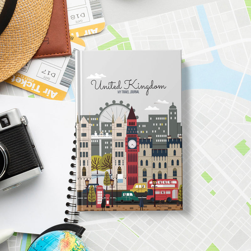 United Kingdom - Travel Journal for Short Journey (15 Days) Travel Journals June Trading