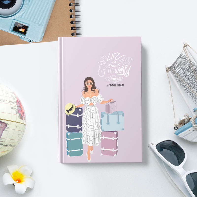 Life Is Short & The World Is Wide - Travel Journal for Short Journey (15 Days) Travel Journals June Trading