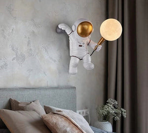 Wall Hanging Astronaut Light Lamps Coral Tree