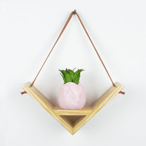 Suave Hanging Wooden Planter Holder Planters June Trading