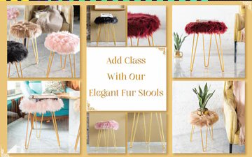 Add Class With Our Elegant Fur Stools