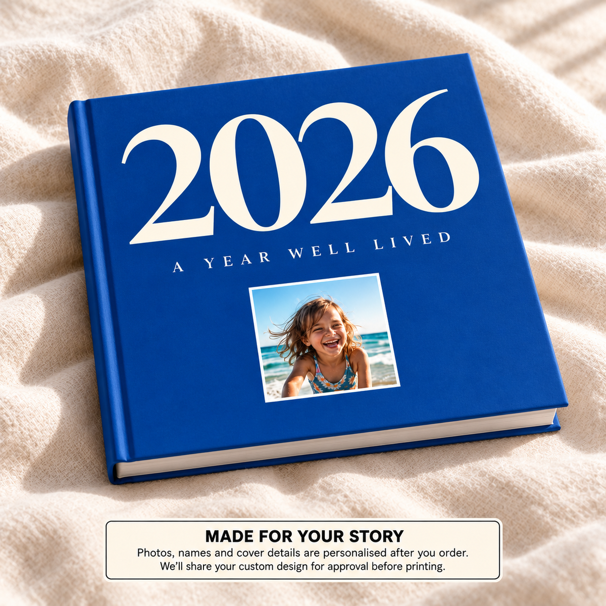 A Year Well Lived — personalised year in review photo book cover