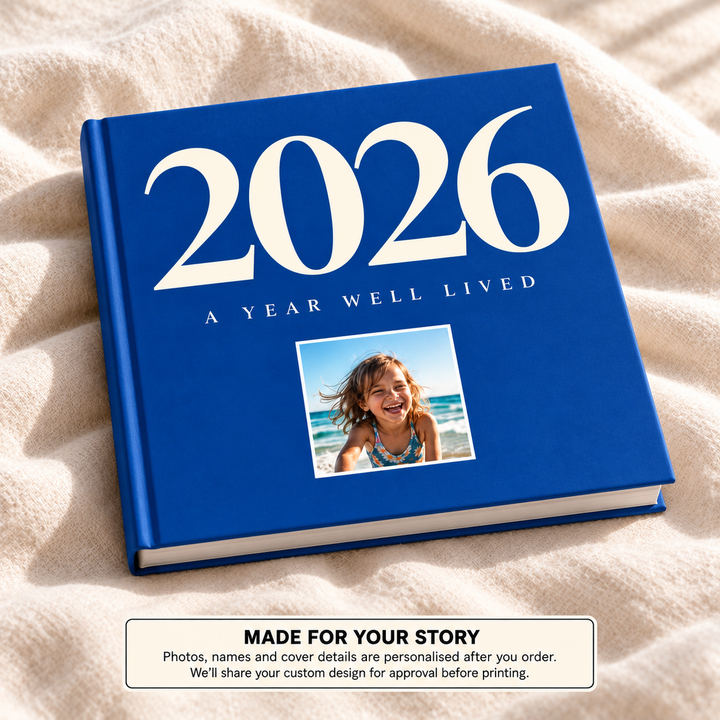 A Year Well Lived — personalised year in review photo book cover