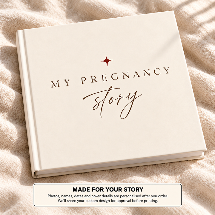 My Pregnancy Story — personalised pregnancy & baby photo book cover