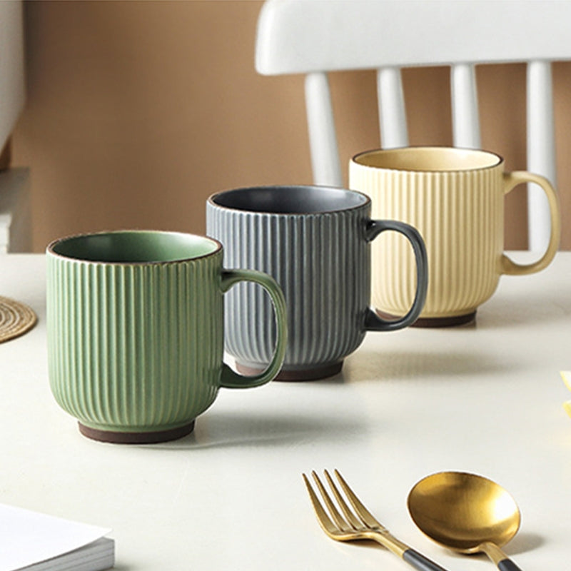 Seraphina Ribbed Coffee Mug Coffee Mugs The June Shop   