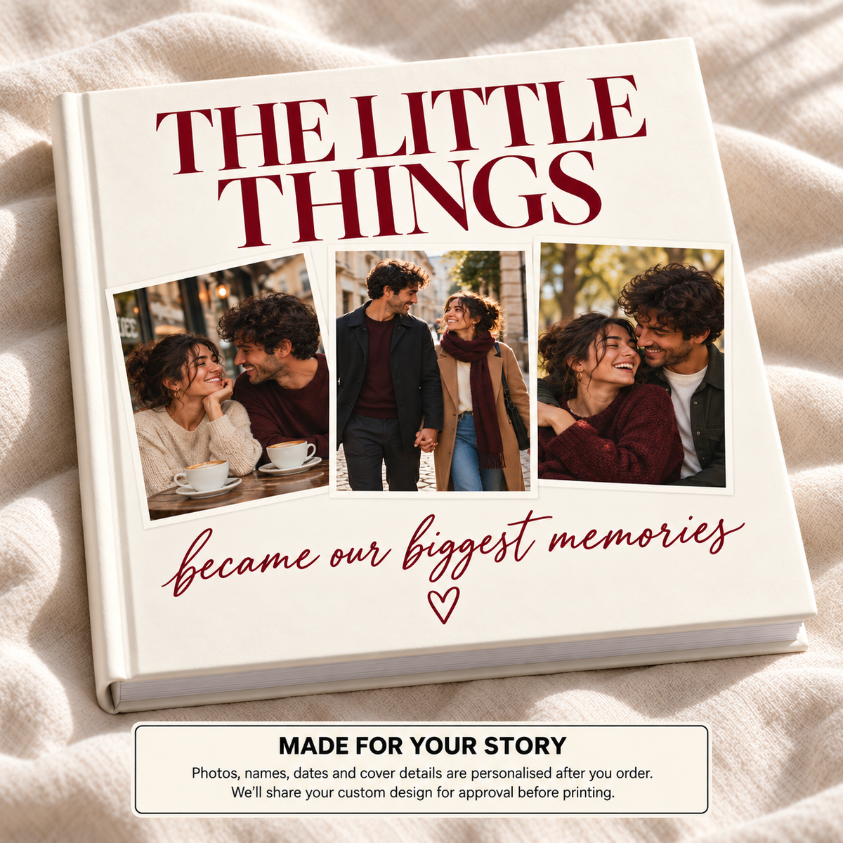 The Little Things — personalised couples & anniversary photo book cover