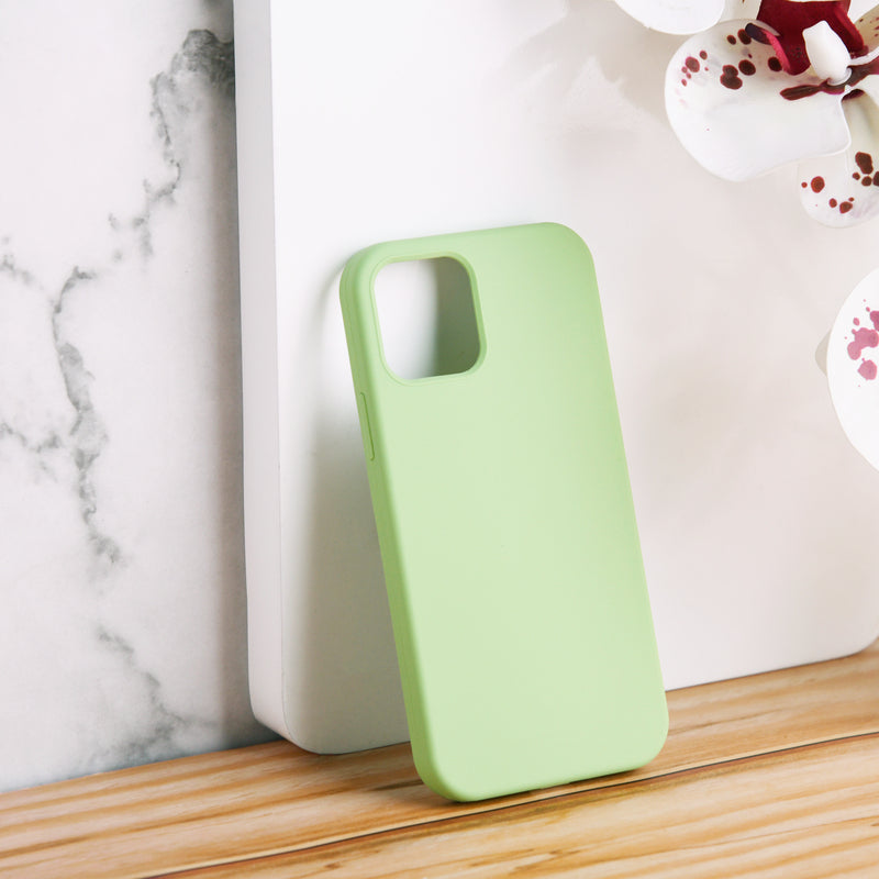 Colour Drop Silicone iPhone 12 & 12 Pro Case iPhone 12 & 12 Pro June Trading Lime Green  