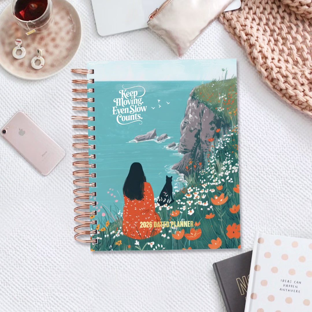 2026 Dated Planner - Keep Moving Even Slow Counts