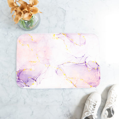 Purple & Pink Marble Soft Feel Doormat Doormats June Trading   