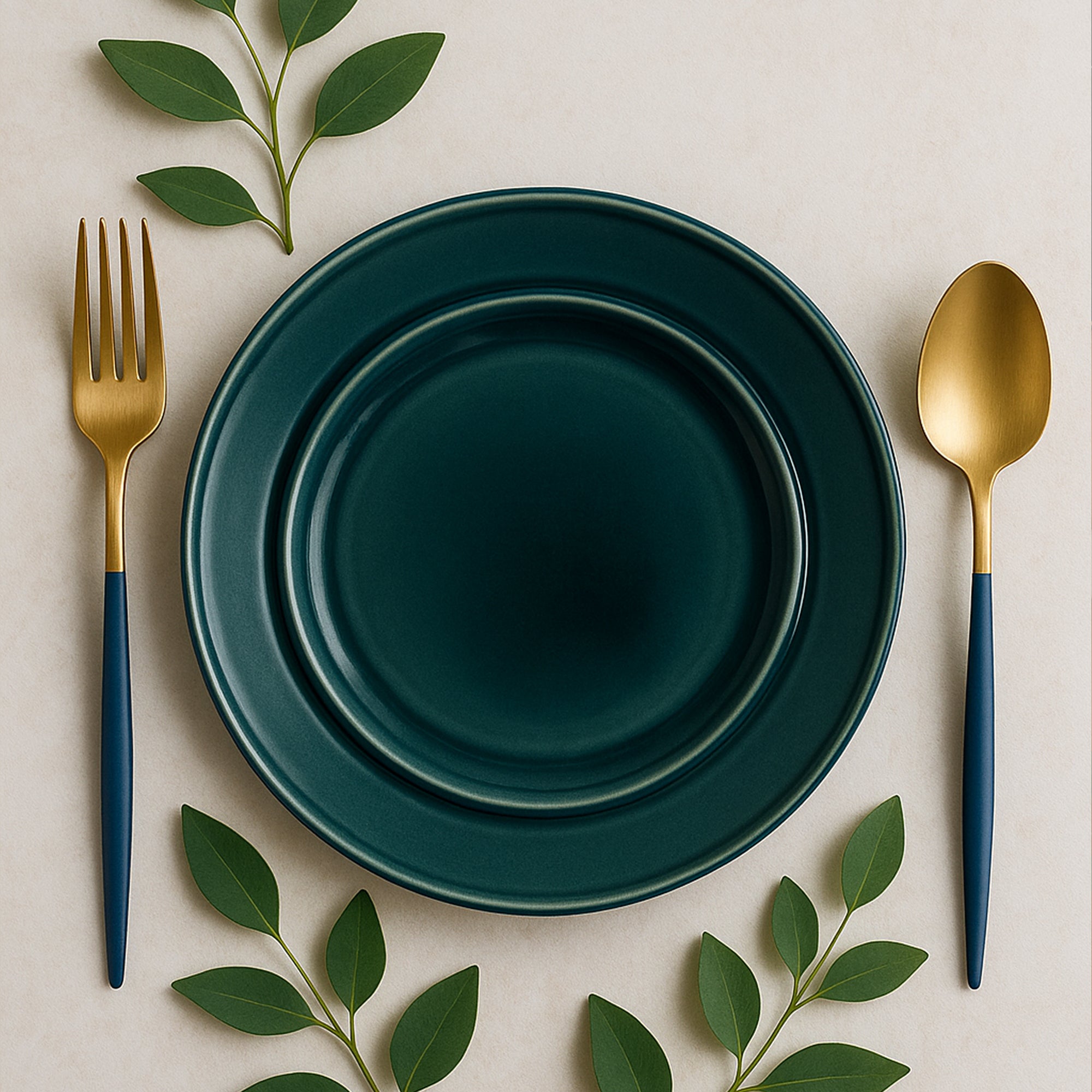 Anchor Grey Glossy Dinner Plate (10 Inches)