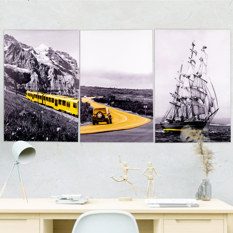 The Odyssey of Life Canvas Painting (Set of 3) Canvas Painting June Trading   
