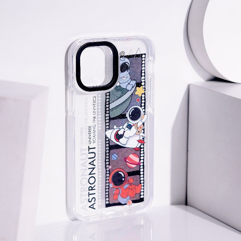 Astronaut Photo-Reel Anti-Shock Clear iPhone Cover