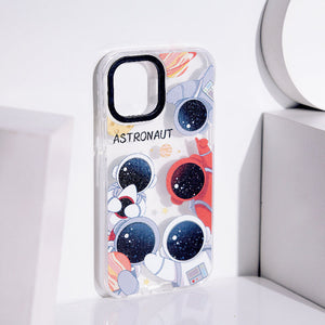 Astronaut Groupfie Anti-Shock Clear iPhone Cover Mobile Phone Cases June Trading   