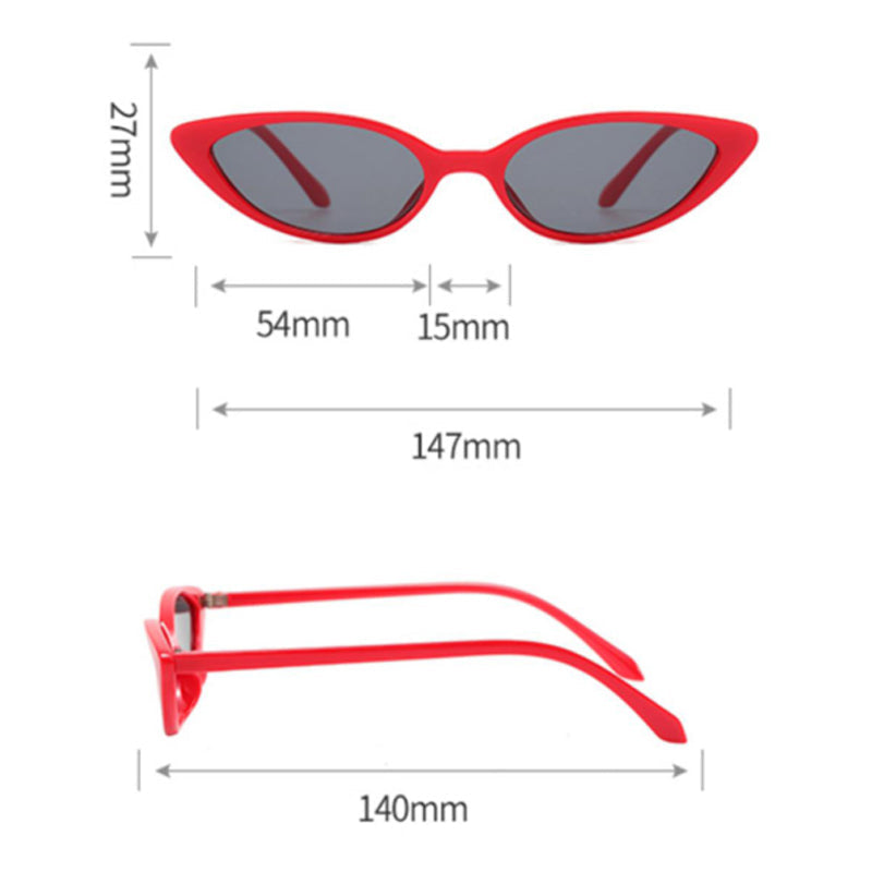 Raging Red Cat-Eye Unisex Sunglass Eyewear June Trading   