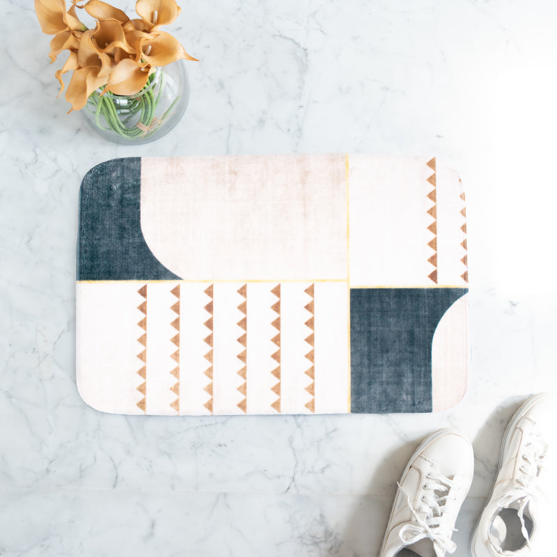Abstract Traditional Pattern Soft Feel Doormat Doormats The June Shop   