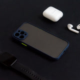 Acrylic Edge With Frosted Back Apple iPhone 12 Pro Cover iPhone 12 Pro June Trading Midnight Blue  