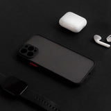 Acrylic Edge With Frosted Back Apple iPhone 12 Pro Cover iPhone 12 Pro June Trading Onyx Black  