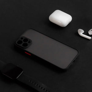 Acrylic Edge With Frosted Back Apple iPhone 12 Pro Cover iPhone 12 Pro June Trading Onyx Black  