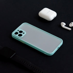 Acrylic Edge With Frosted Back Apple iPhone 12 Pro Cover iPhone 12 Pro June Trading Baby Blue  