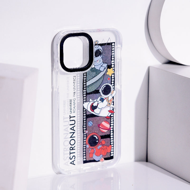 Astronaut Photo-Reel Anti-Shock Clear iPhone Cover