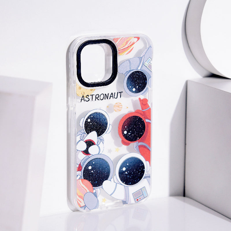 Astronaut Groupfie Anti-Shock Clear iPhone Cover