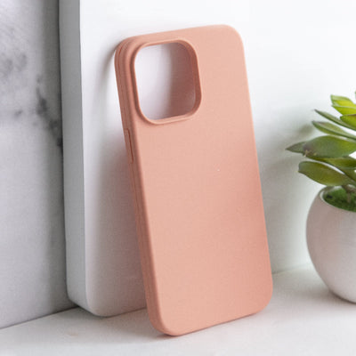 Colour Drop Silicone iPhone 13 Pro Case Mobile Phone Cases June Trading Salmon Pink  