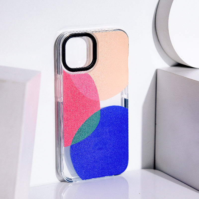 Trendy Colour Patch Anti-Shock Clear iPhone Cover Mobile Phone Cases June Trading iPhone 13  