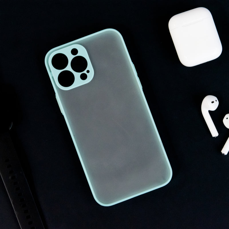 Acrylic Edge With Frosted Back Apple iPhone 13 Pro Max Cover iPhone 13 Pro Max June Trading Baby Blue  