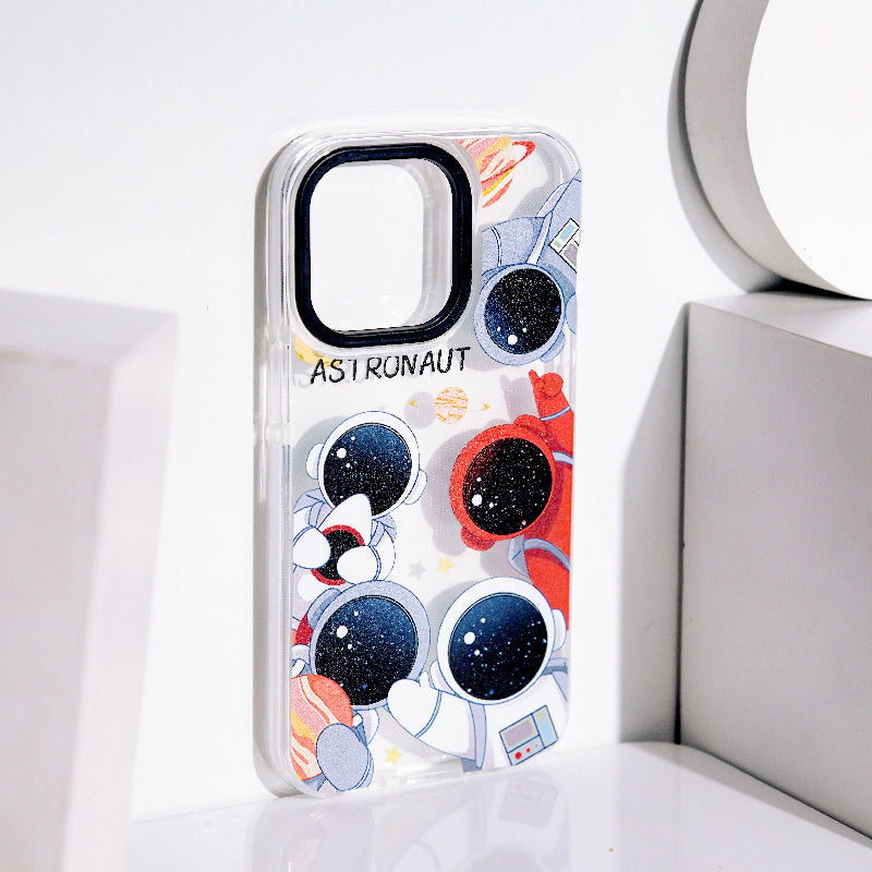 Astronaut Groupfie Anti-Shock Clear iPhone Cover Mobile Phone Cases June Trading   