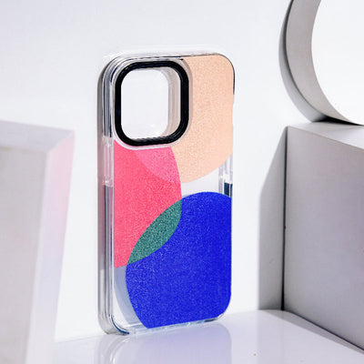 Trendy Colour Patch Anti-Shock Clear iPhone Cover Mobile Phone Cases June Trading iPhone 13 Pro  