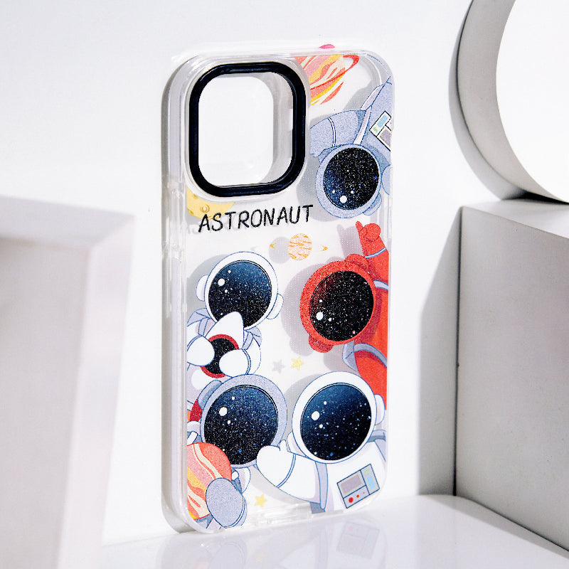 Astronaut Groupfie Anti-Shock Clear iPhone Cover Mobile Phone Cases June Trading   