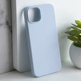 Colour Drop Silicone iPhone 14 Plus Case Mobile Phone Cases June Trading Ice Blue  