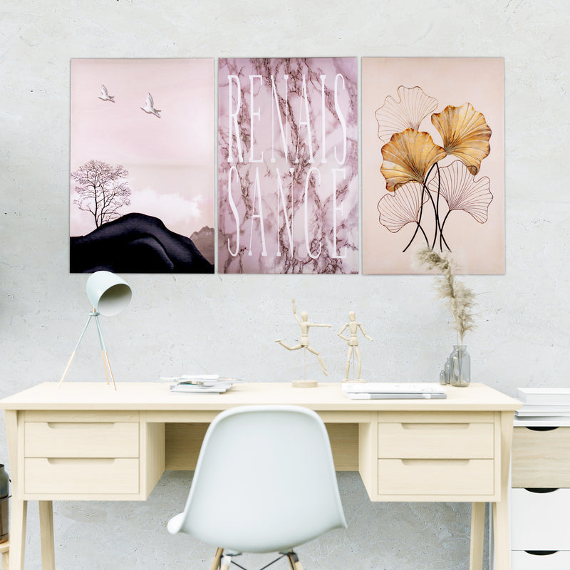Essence of Nature Canvas Painting (Set of 3) Canvas Painting June Trading   