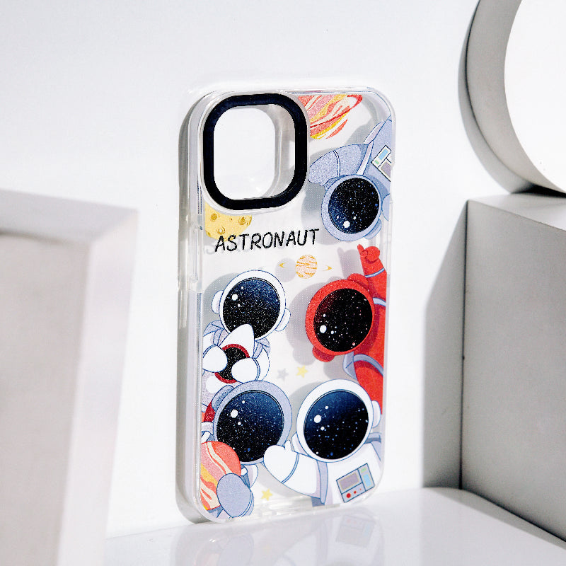 Astronaut Groupfie Anti-Shock Clear iPhone Cover Mobile Phone Cases June Trading   