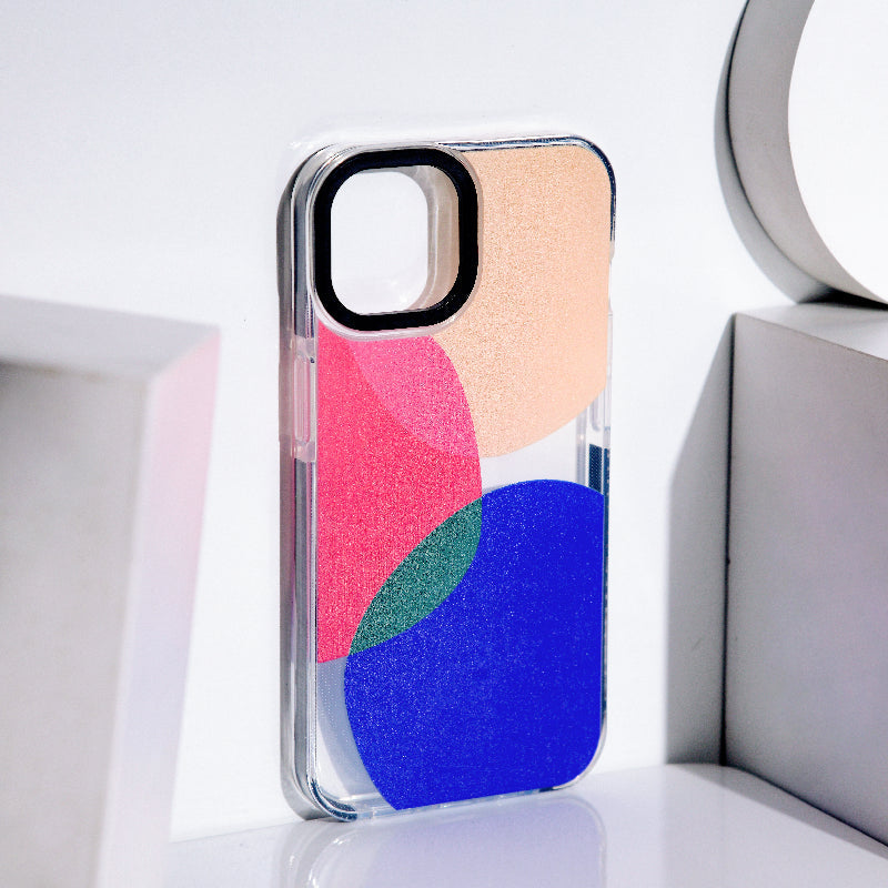 Trendy Colour Patch Anti-Shock Clear iPhone Cover Mobile Phone Cases June Trading iPhone 14  