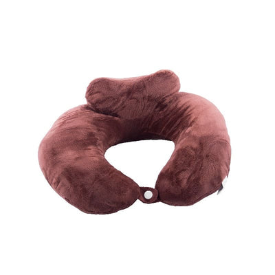 Head Back Comfort Neck Pillows Neck pillow June Trading Chocolate Brown  