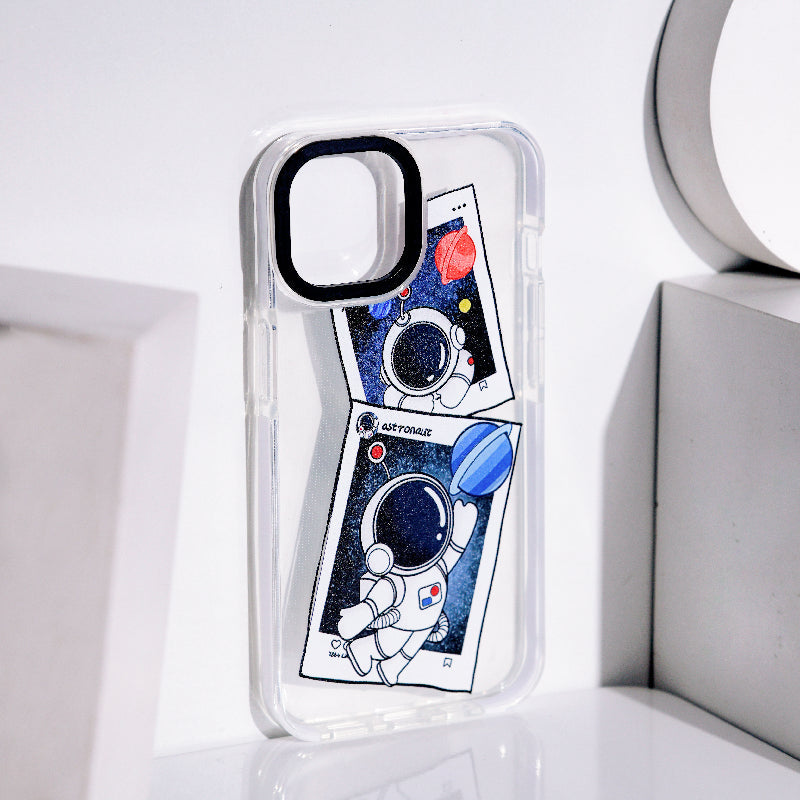 Astronaut Polaroid Anti-Shock Clear iPhone Cover Mobile Phone Cases June Trading iPhone 14  