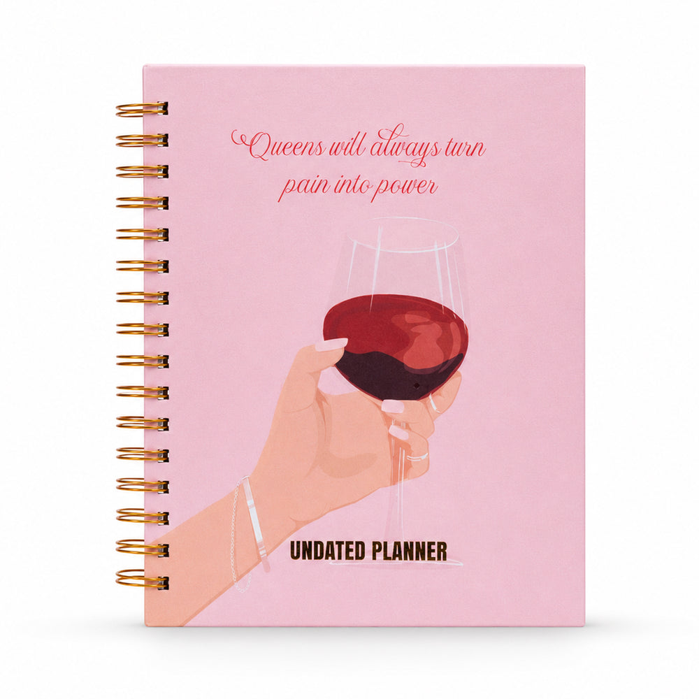 Queens Turn Pain Into Power — Undated Planner + Ultimate Sticker Book