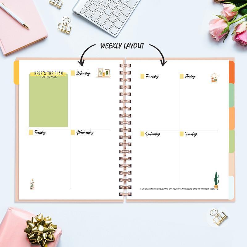 Undated Yearly Planner - Be Different Babe Undated Planners June Trading   