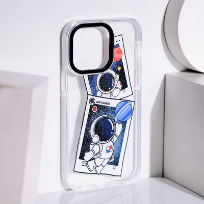 Astronaut Polaroid Anti-Shock Clear iPhone Cover Mobile Phone Cases June Trading iPhone 14 Pro Max  