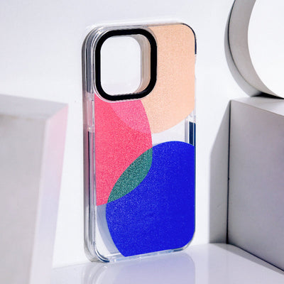 Trendy Colour Patch Anti-Shock Clear iPhone Cover Mobile Phone Cases June Trading iPhone 14 Pro Max  