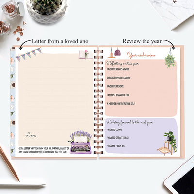 Undated Yearly Planner (2025 Collection) Out Do Me + Ultimate Sticker Book