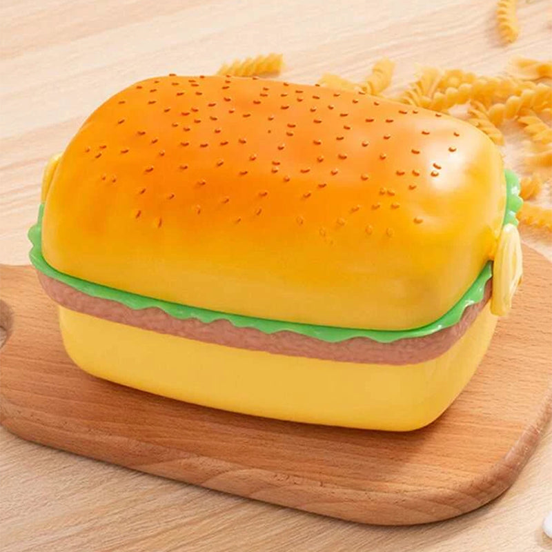 Mega Burger 2-Compartment Lunch Box Lunch Boxes June Trading   