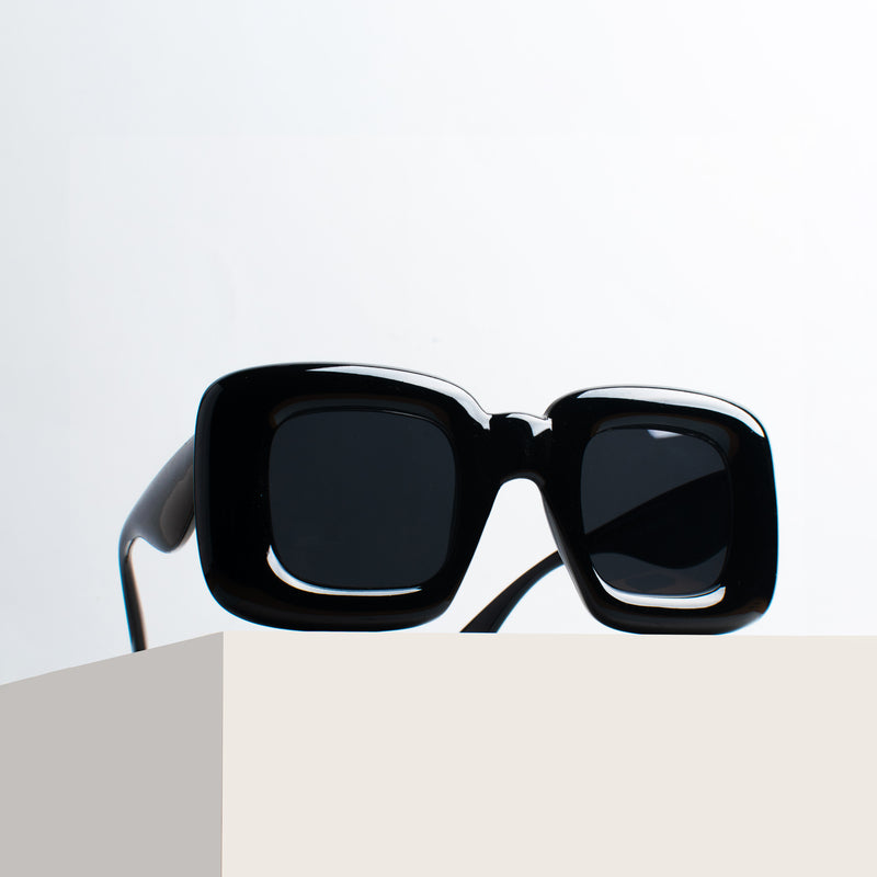 Raven Black Funky Oversized Kids' Sunglasses