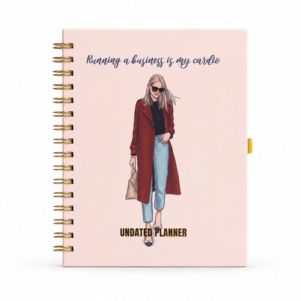 Business Is My Cardio — Undated Planner + Ultimate Sticker Book