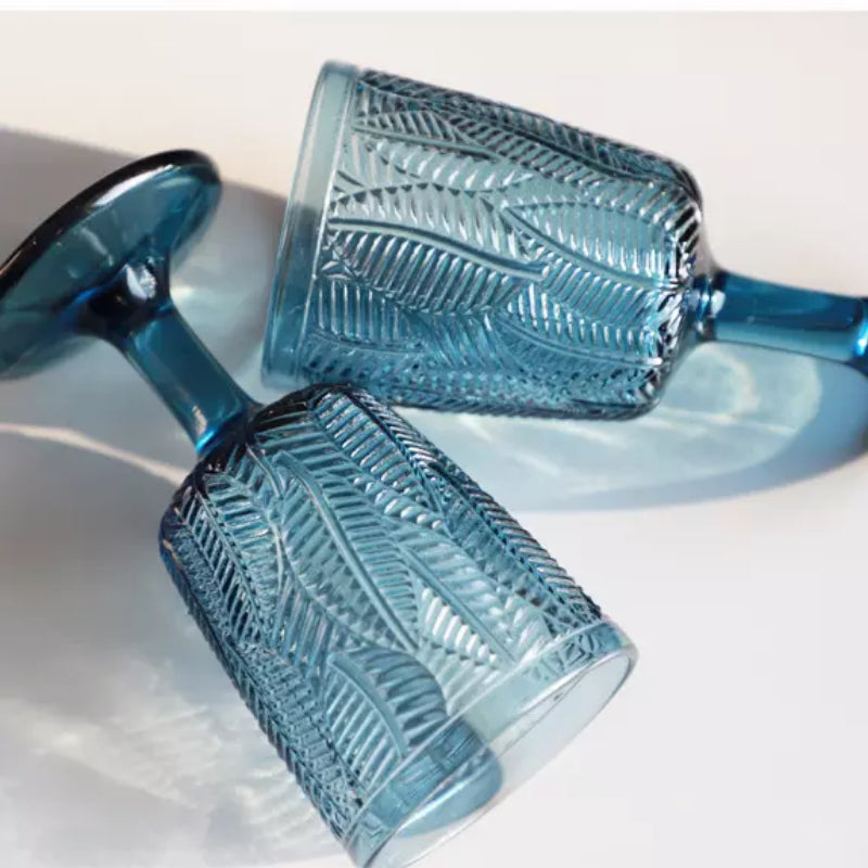 Wine Glass Set of Two Wine Glasses Coral Tree   