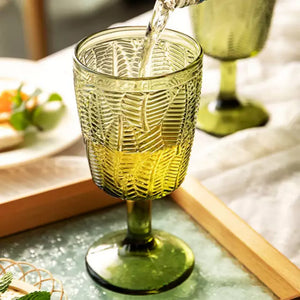 Wine Glass Set of Two Wine Glasses Coral Tree   