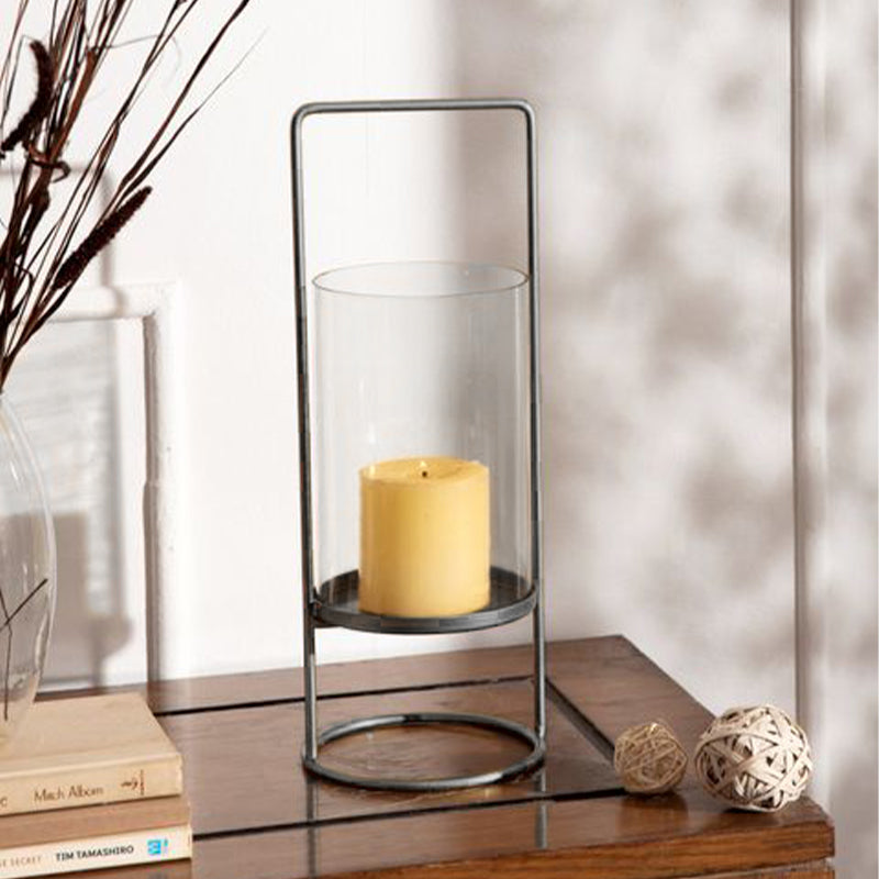 Roisin Black Metal Candle Holder Candle Holders The June Shop   