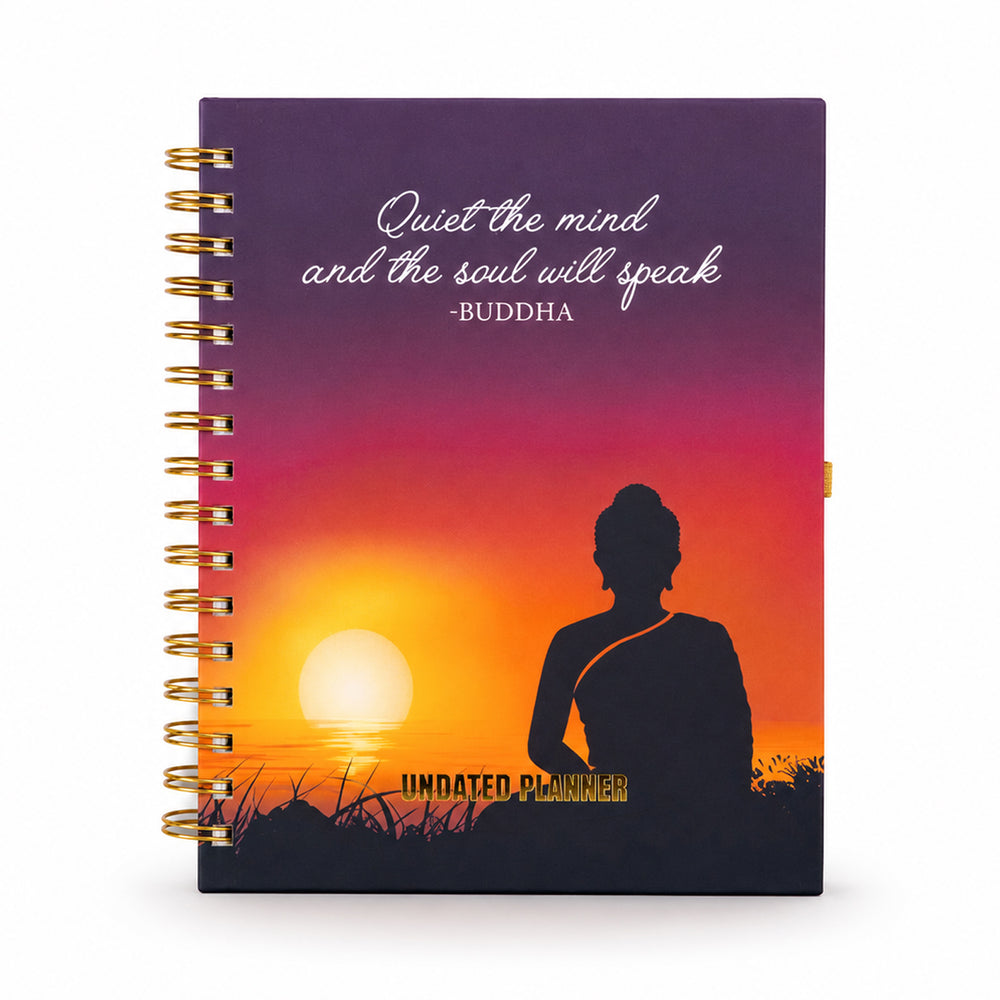 Quiet The Mind — Undated Planner + Ultimate Sticker Book