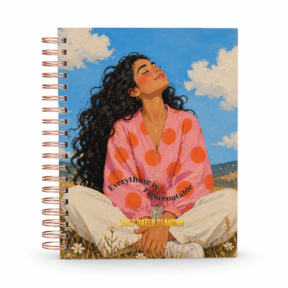 Everything Is Figureoutable 2027 dated planner detail view
